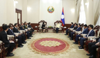 Prime Minister Saleumxay Receives Thai Ambassador